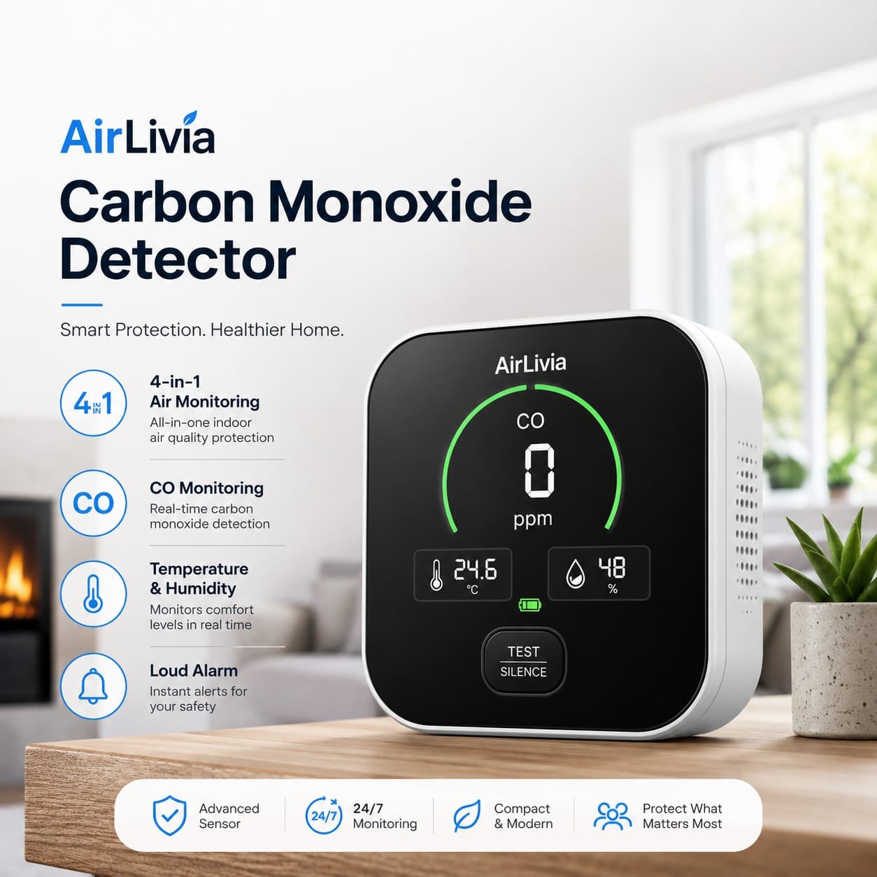 AirLivia Carbon Monoxide Detector