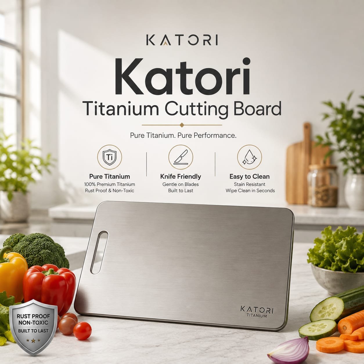 Katori Titanium Cutting Board