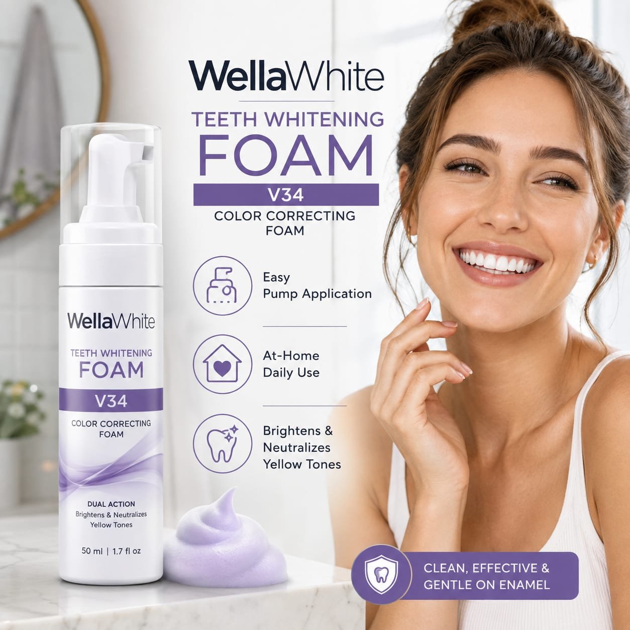 WellaWhite Teeth Whitening Foam